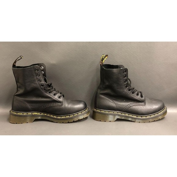 Dr. Martens Black Leather 1460 Pascal Combat Boot Shoes Doc - Women's Size 6 - Picture 4 of 8